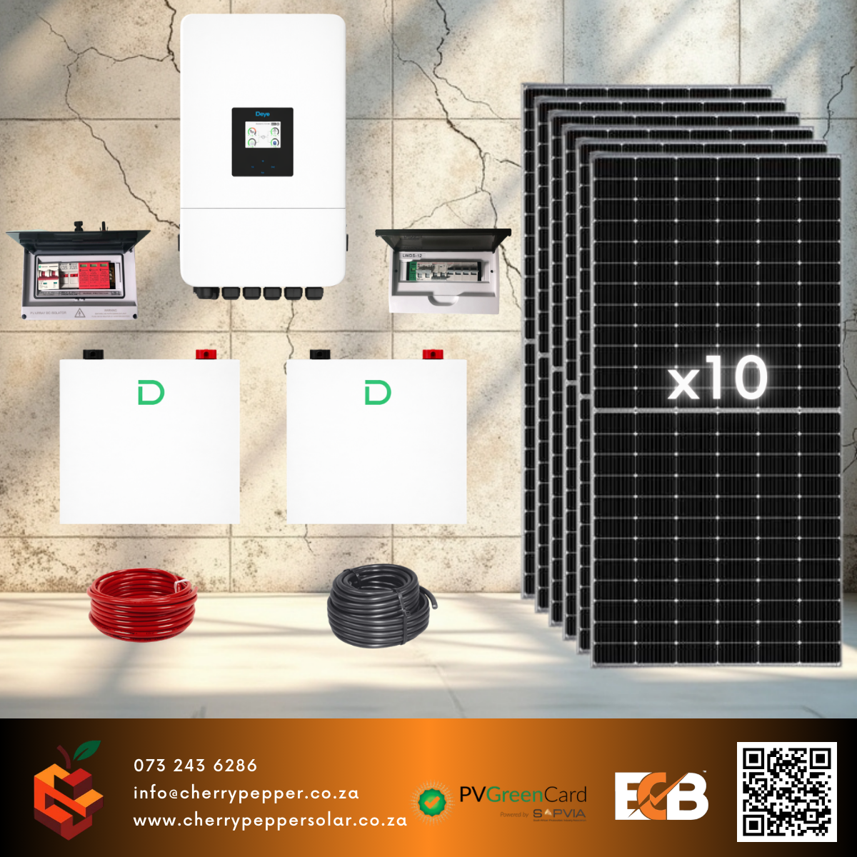 8kW Deye Hybrid Solar System - Fully Installed